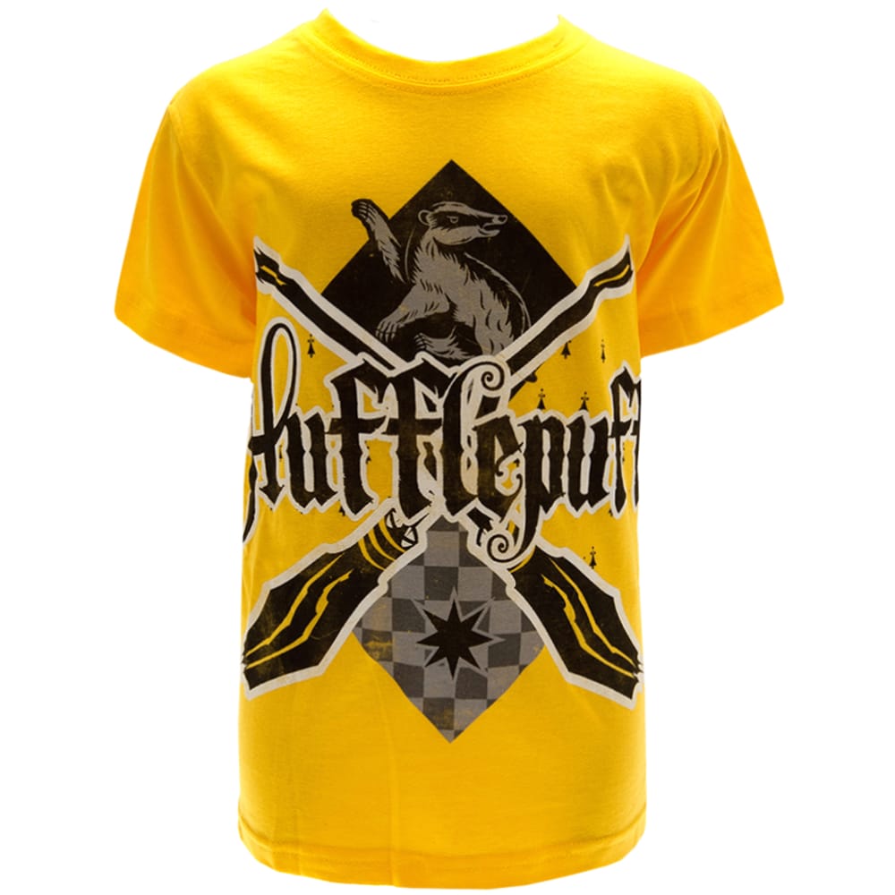 Harry Potter Hufflepuff T Shirt Junior 11-12 Yrs 1 Harry Potter Hufflepuff T Shirt Junior 11-12 Yrs